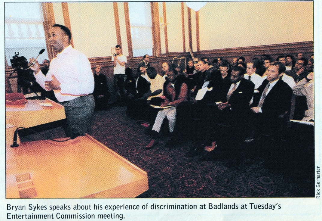 justicephil.Philip-Horne-at-Entertainment-Commission-Hearing-Regarding-Racial-Discrimination-by-San-Francisco-Badlands-Bar-2005