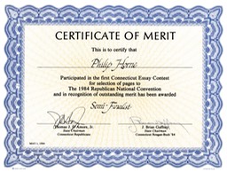 justicephil.Philip-Horne-Outstanding-Merit-Certificate-Connecticut-Republican-Party-1984